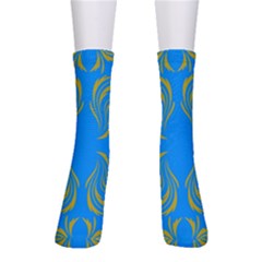 Floral Folk Damask Pattern  Crew Socks by Eskimos