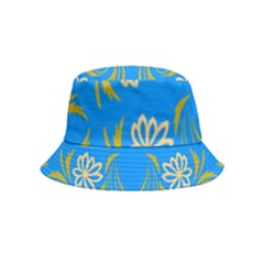 Floral Folk Damask Pattern  Bucket Hat (kids)