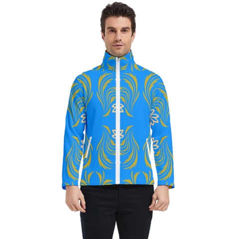 Floral Folk Damask Pattern  Men s Bomber Jacket by Eskimos