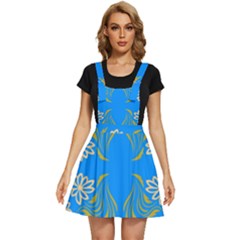 Floral Folk Damask Pattern  Apron Dress by Eskimos