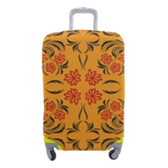 Floral Folk Damask Pattern  Luggage Cover (small) by Eskimos