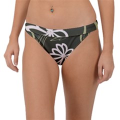 Folk flowers print Floral pattern Ethnic art Band Bikini Bottom