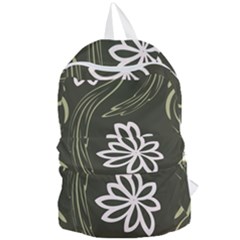 Folk flowers print Floral pattern Ethnic art Foldable Lightweight Backpack