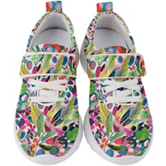 Floral Kids  Velcro Strap Shoes by Sparkle