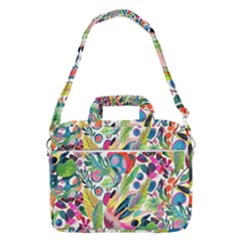 Floral Macbook Pro Shoulder Laptop Bag (large) by Sparkle