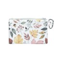Flowers Pattern Canvas Cosmetic Bag (Small) View2