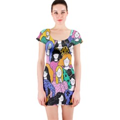 Women Short Sleeve Bodycon Dress