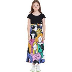 Women Kids  Flared Maxi Skirt by Sparkle