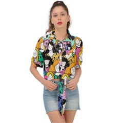 Women Tie Front Shirt 