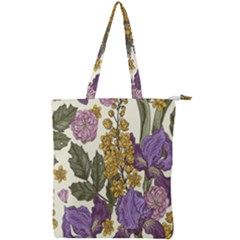 Spring Floral Double Zip Up Tote Bag by Sparkle