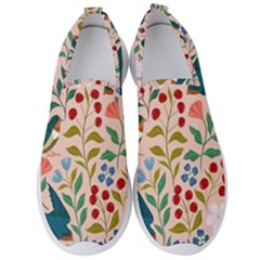 Floral Men s Slip On Sneakers by Sparkle