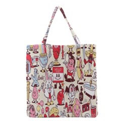 Retro Food Grocery Tote Bag by Sparkle