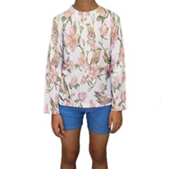 Floral Kids  Long Sleeve Swimwear