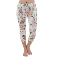 Floral Capri Winter Leggings 