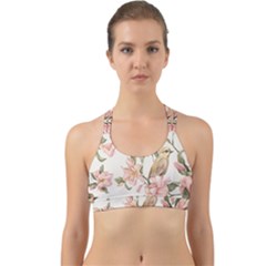 Floral Back Web Sports Bra