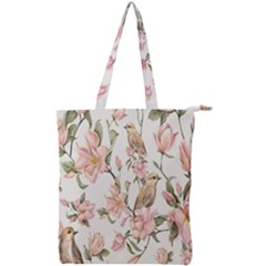 Floral Double Zip Up Tote Bag