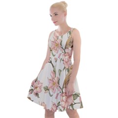 Floral Knee Length Skater Dress