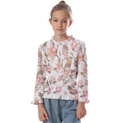 Floral Kids  Frill Detail Tee