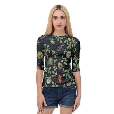 Nature With Bugs Quarter Sleeve Raglan Tee by Sparkle