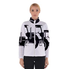 Black-farm-tractor-cut Women s Bomber Jacket