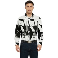 Black-farm-tractor-cut Men s Long Sleeve  Shirt