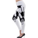 Black-farm-tractor-cut Lightweight Velour Leggings View3