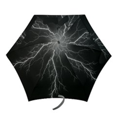 B&w  Lightning B&w Lightning Background Mini Folding Umbrellas by WamboltDesigns