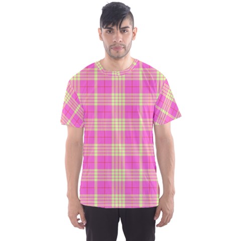 Pink Tartan 4 Men s Sport Mesh Tee by tartantotartanspink