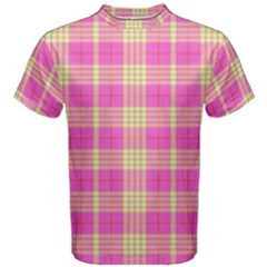 Pink Tartan 4 Men s Cotton Tee