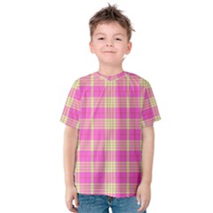 Pink Tartan 4 Kids  Cotton Tee