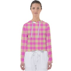 Pink Tartan 4 Women s Slouchy Sweat