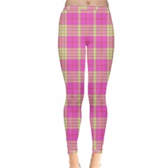 Pink Tartan 4 Inside Out Leggings