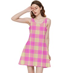 Pink Tartan 4 Inside Out Racerback Dress