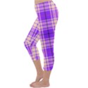 Pink Tartan 6 Capri Winter Leggings  View2