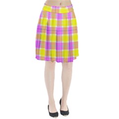 Pink Tartan-8 Pleated Skirt