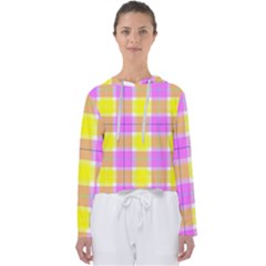 Pink Tartan-8 Women s Slouchy Sweat