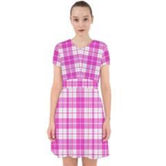 Pink Tartan Adorable In Chiffon Dress by tartantotartanspink