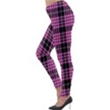 Pink Tartan 3 Lightweight Velour Leggings View3