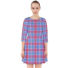 Pink Tartan 5 Smock Dress by tartantotartanspink