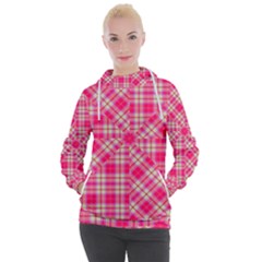 Pink Tartan-10 Women s Hooded Pullover by tartantotartanspink