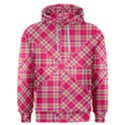 Pink Tartan-10 Men s Overhead Hoodie View1