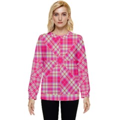 Pink Tartan-10 Hidden Pocket Sweatshirt by tartantotartanspink