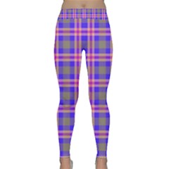 Tartan Purple Classic Yoga Leggings by tartantotartanspink