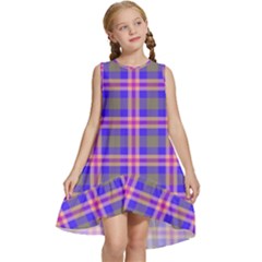 Tartan Purple Kids  Frill Swing Dress by tartantotartanspink