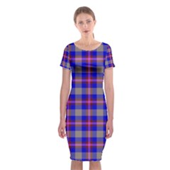 Tartan 2 Classic Short Sleeve Midi Dress by tartantotartanspink