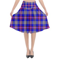 Tartan 2 Flared Midi Skirt by tartantotartanspink