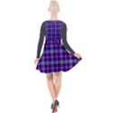 Tartan 2 Plunge Pinafore Velour Dress View2