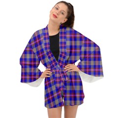 Tartan 2 Long Sleeve Kimono by tartantotartanspink