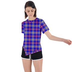 Tartan 2 Asymmetrical Short Sleeve Sports Tee by tartantotartanspink