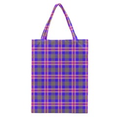 Tartan Purple Classic Tote Bag by tartantotartanspink2